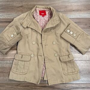 Vintage Mossimo Tan Fitted Collared Corduroy Jacket | Women’s size XS